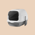 Toilette per Gatti Chiusa con Sportello | Grigio | 50×35×35 cm
