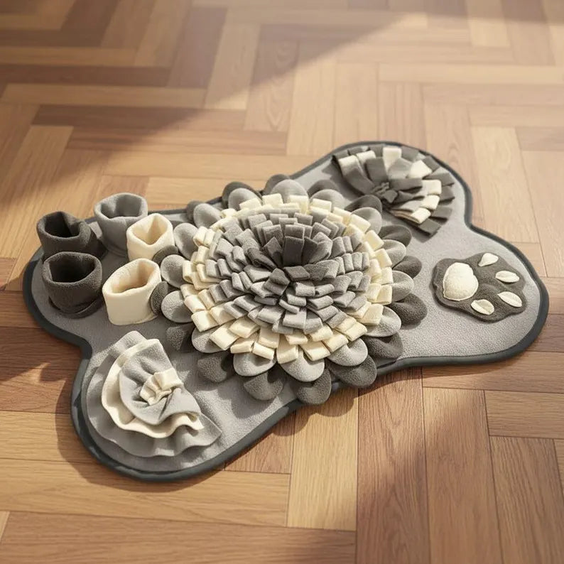 Tappeto olfattivo per cani, gioco distributore di crocchette a lenta erogazione, gioco interattivo di stimolazione mentale, gioco di arricchimento, tappeto per l'alimentazione per stimolare l'olfatto, anti-noia