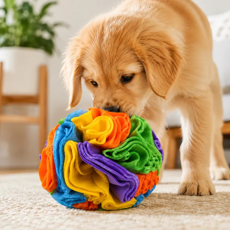 Palla da scavo per cani, gioco interattivo di intelligenza, gioco di arricchimento, gioco di tracciamento, palla per l'erogazione di dolcetti, stimolazione mentale per cani