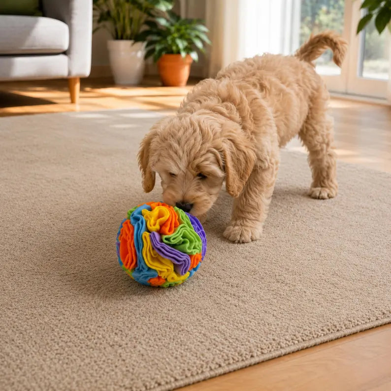 Palla da scavo per cani, gioco interattivo di intelligenza, gioco di arricchimento, gioco di tracciamento, palla per l'erogazione di dolcetti, stimolazione mentale per cani