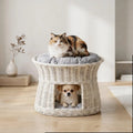 Cuccia in vimini per gatti, cuccia per gatti, cuccia in vimini per animali domestici, cuccia grotta per gatti, mobili per gatti, cuccia da interno per gatti, cesto per gatti
