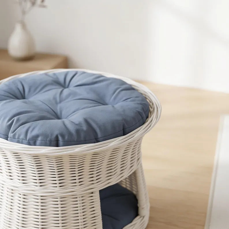 Cuccia in vimini per gatti, cuccia per gatti, cuccia in vimini per animali domestici, cuccia grotta per gatti, mobili per gatti, cuccia da interno per gatti, cesto per gatti